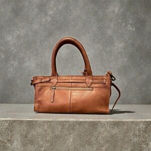 Vilencia Holland Boho style 969 Tan Leather Shoulder Bag